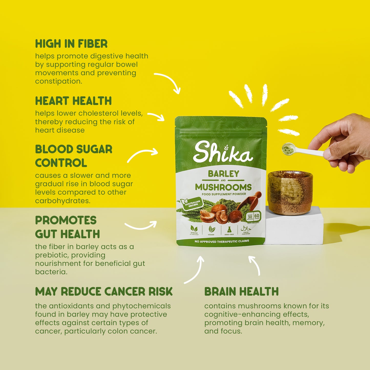 Shika Barley & Mushrooms Nature’s Superfoods